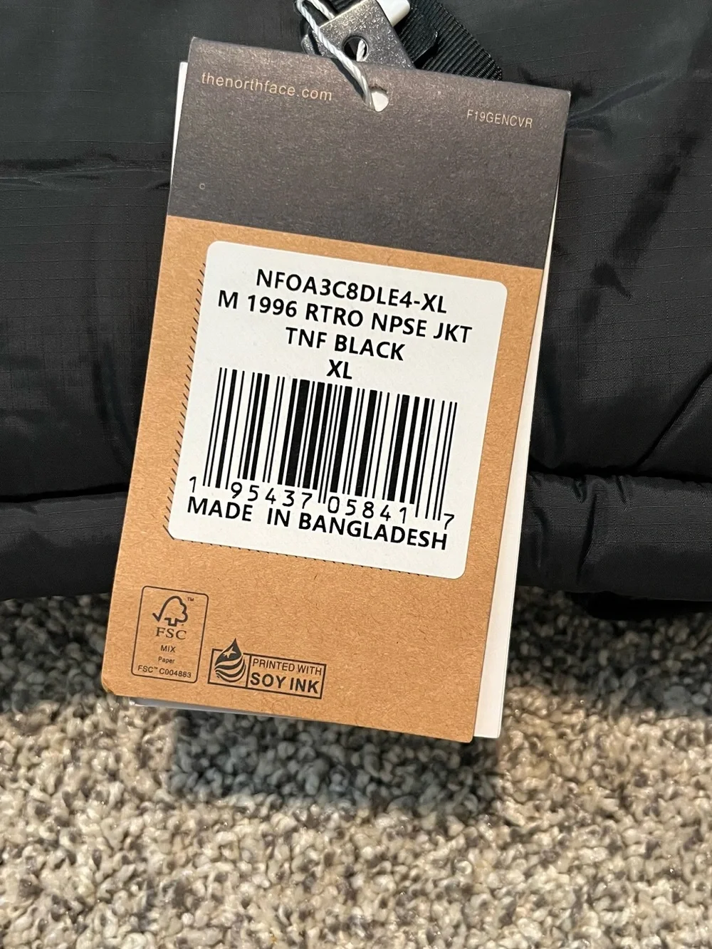 The North Face Black Down Puffer Coat